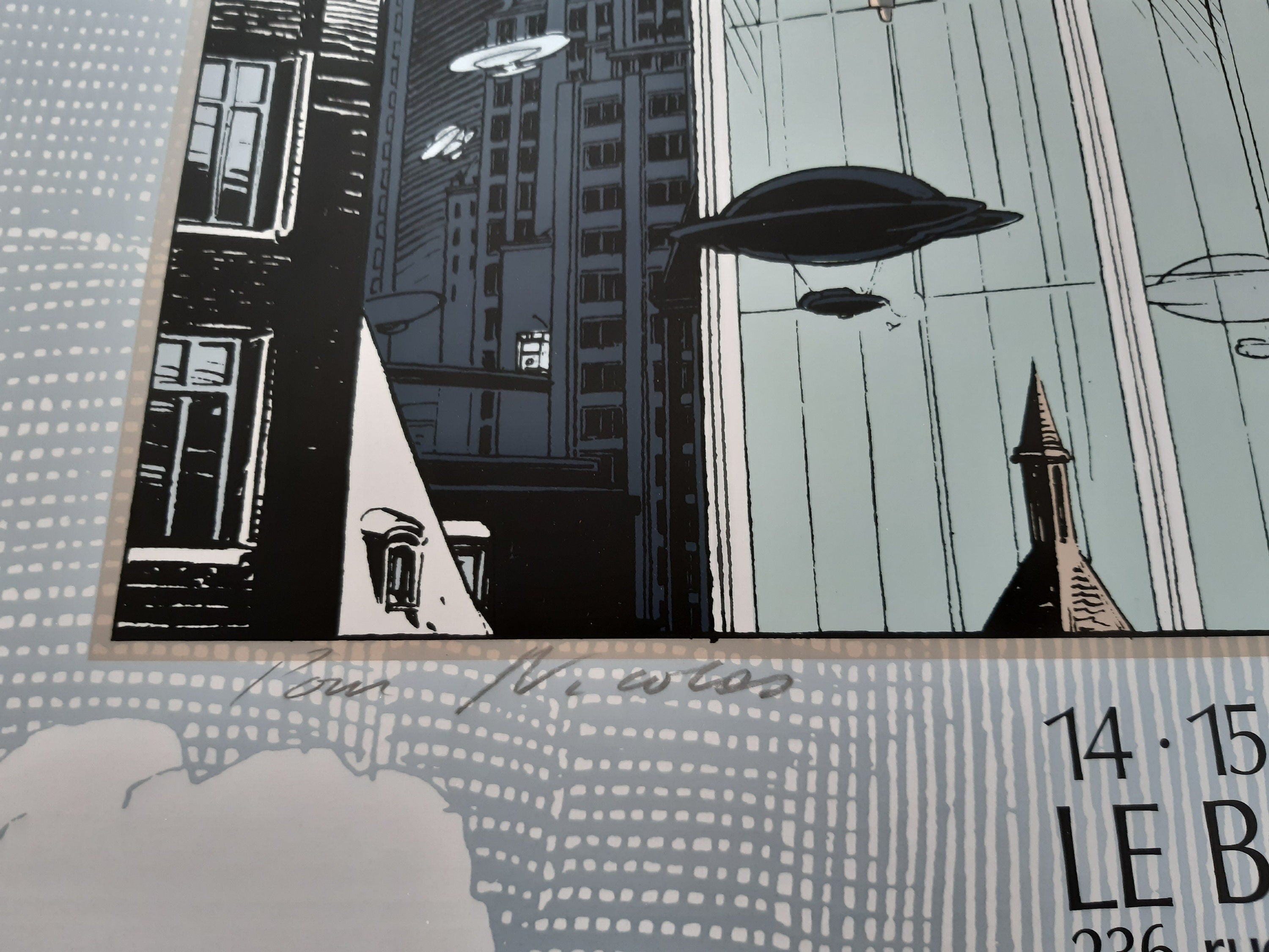 Original Plakatentwurf von Schuiten, handsigniert – 60×80 cm