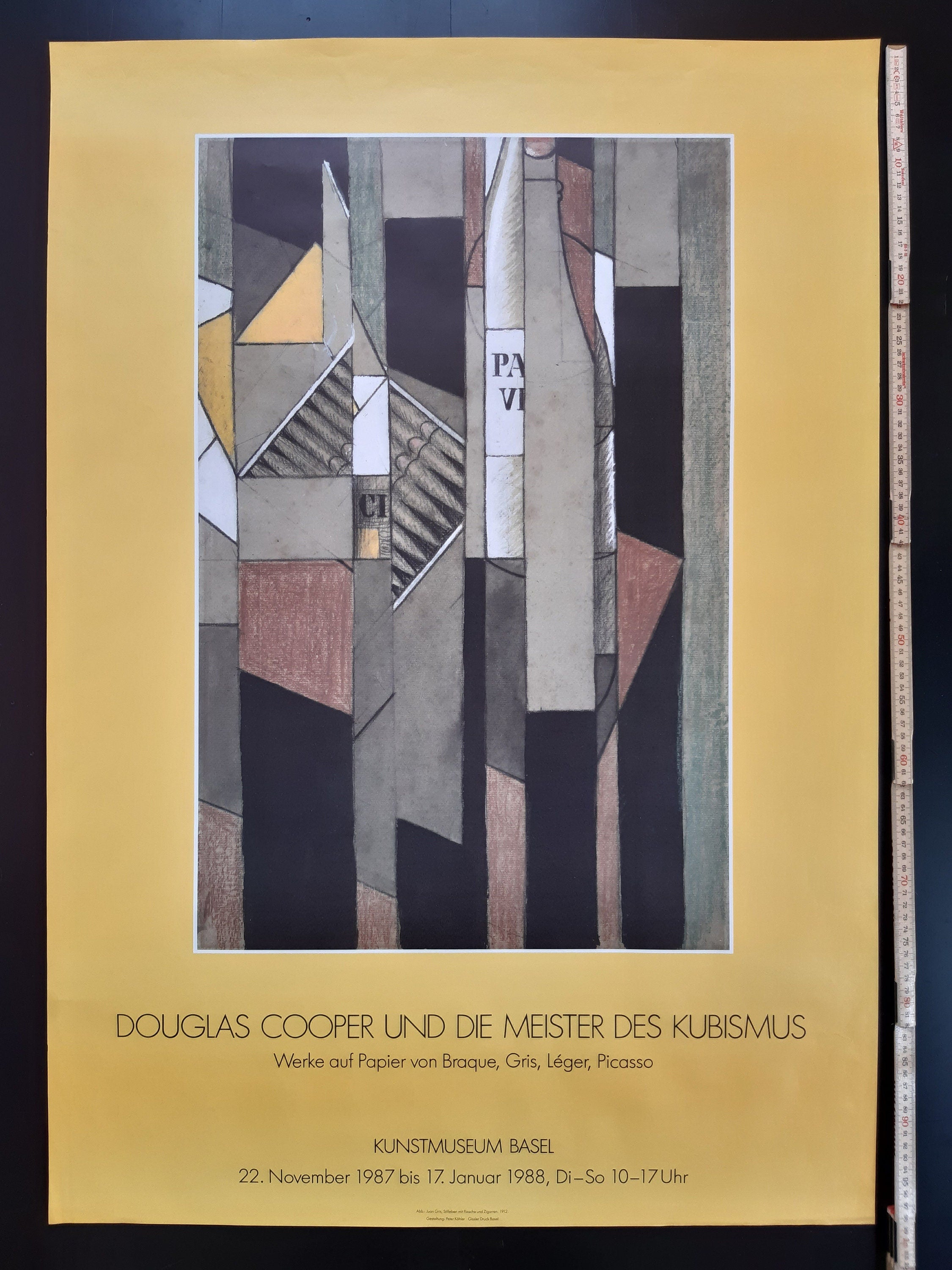 Juan Gris originales Kunstposter Kubismus – 70×100 cm
