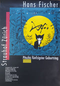 Hans Fischer large poster Pitschi cat - 35.0"×50.4" (89×128cm)