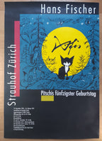 Hans Fischer large poster Pitschi cat - 35.0"×50.4" (89×128cm)