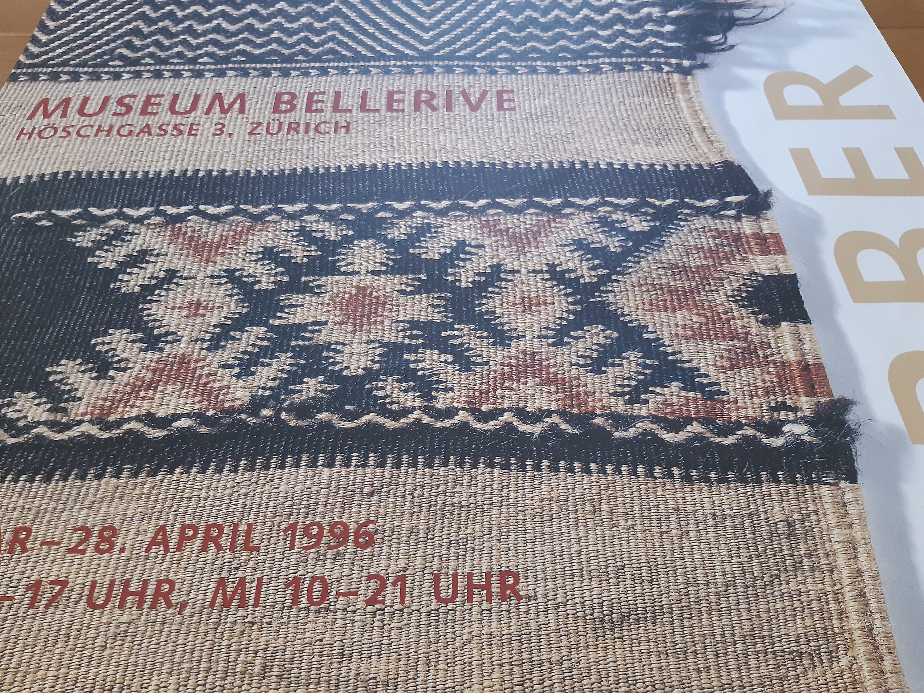 Berber carpet museum original art poster - 35.4"×50.4" (90×128cm)