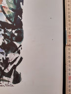 Denise Bertiére original art poster - 19.3"×27.2" (49×69cm)