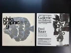Fred Bauer original art poster + booklet - 15.7"×15.7" (40×40cm)