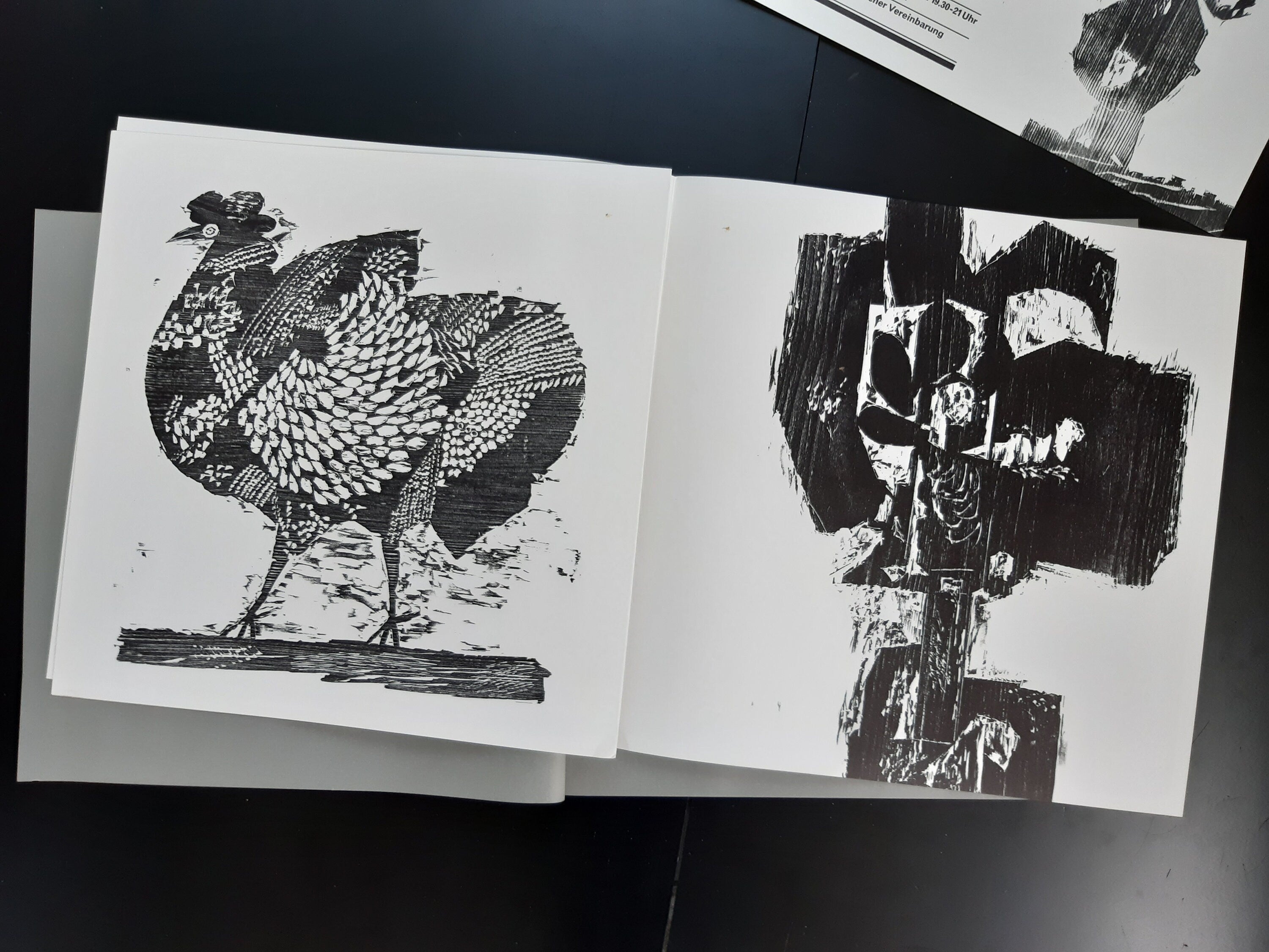 Fred Bauer original art poster + booklet - 15.7"×15.7" (40×40cm)