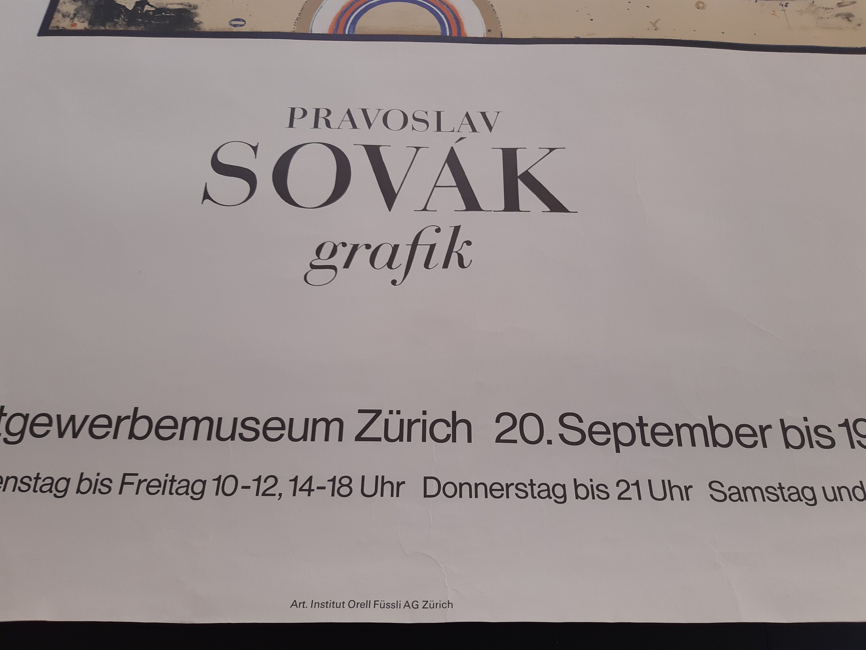 Pravoslav Sovák original art poster - 26.8"×38.6" (68×98cm)