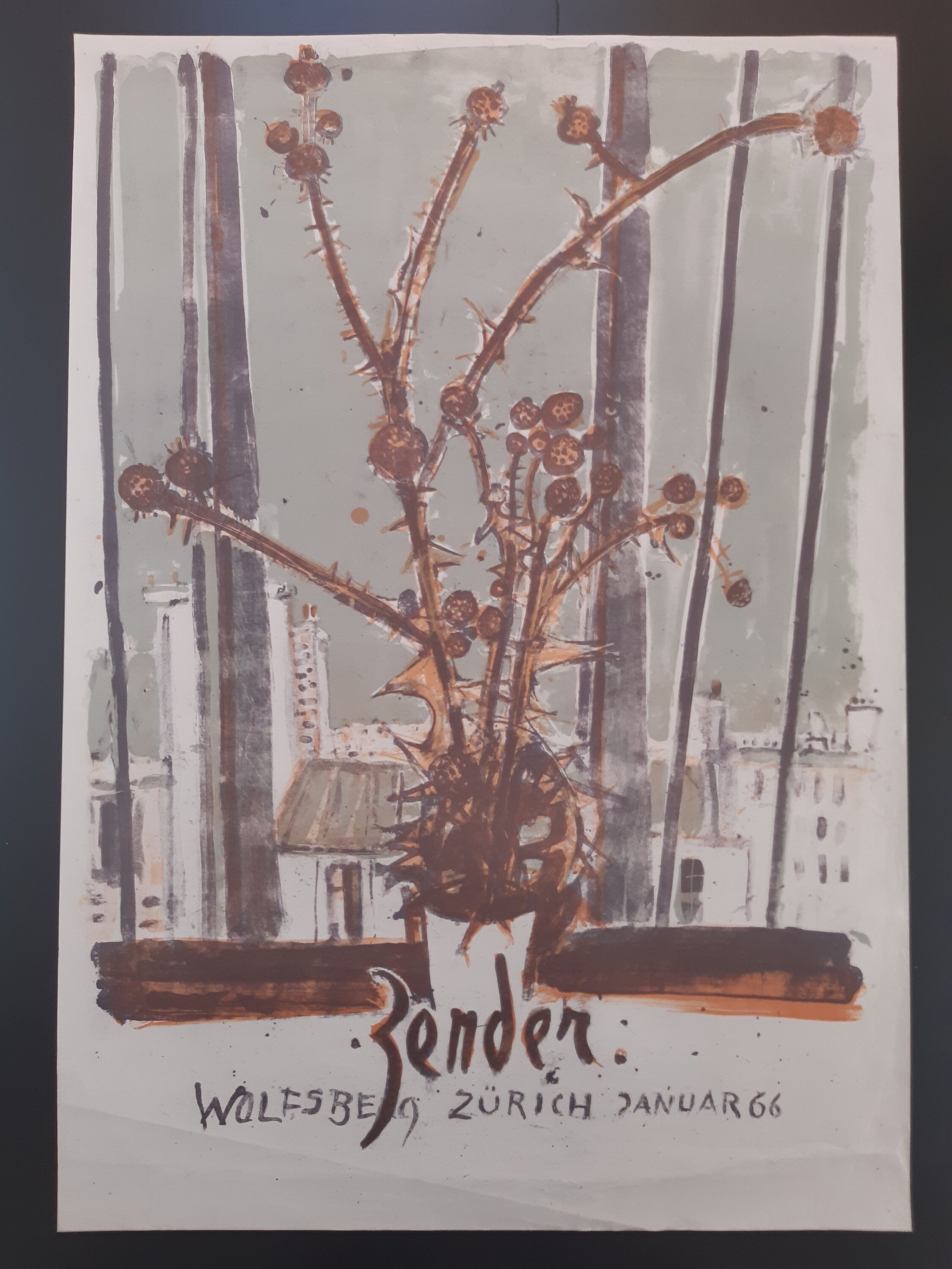 Rudolf Zender art exhibition poster - 27.6"×39.2" (70×99.5cm)