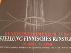 Timo Sarpaneva Original-Kunstausstellungsposter – 90×128 cm