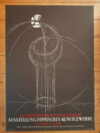 Timo Sarpaneva Original-Kunstausstellungsposter – 90×128 cm