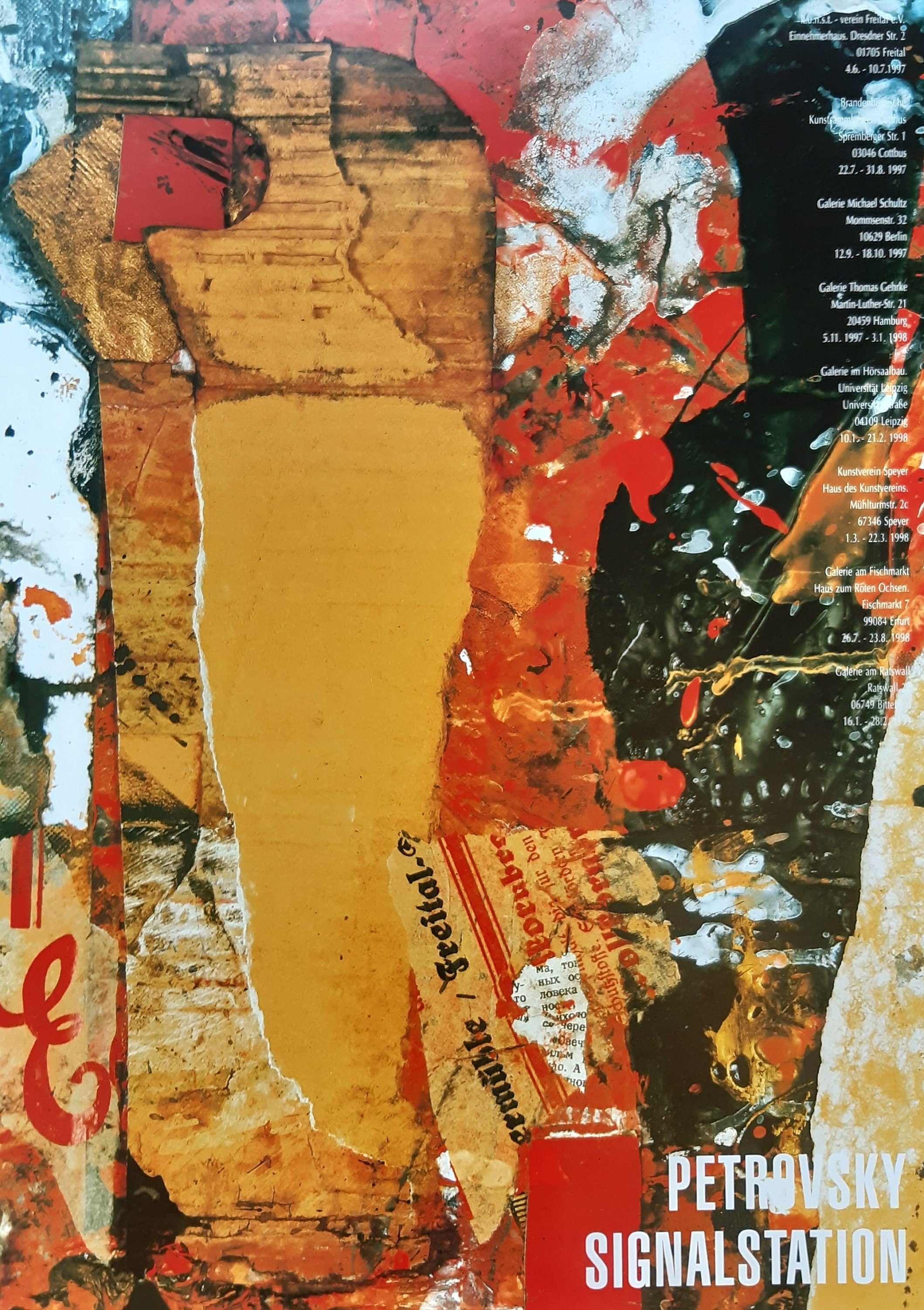 Affiche d'art originale de Wolfgang Petrowsky - 59×84cm (23,2"×33,1")