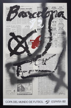 España 1982 Barcelona original art poster Tapies - 23.6"×37.2" (60×94.5cm)