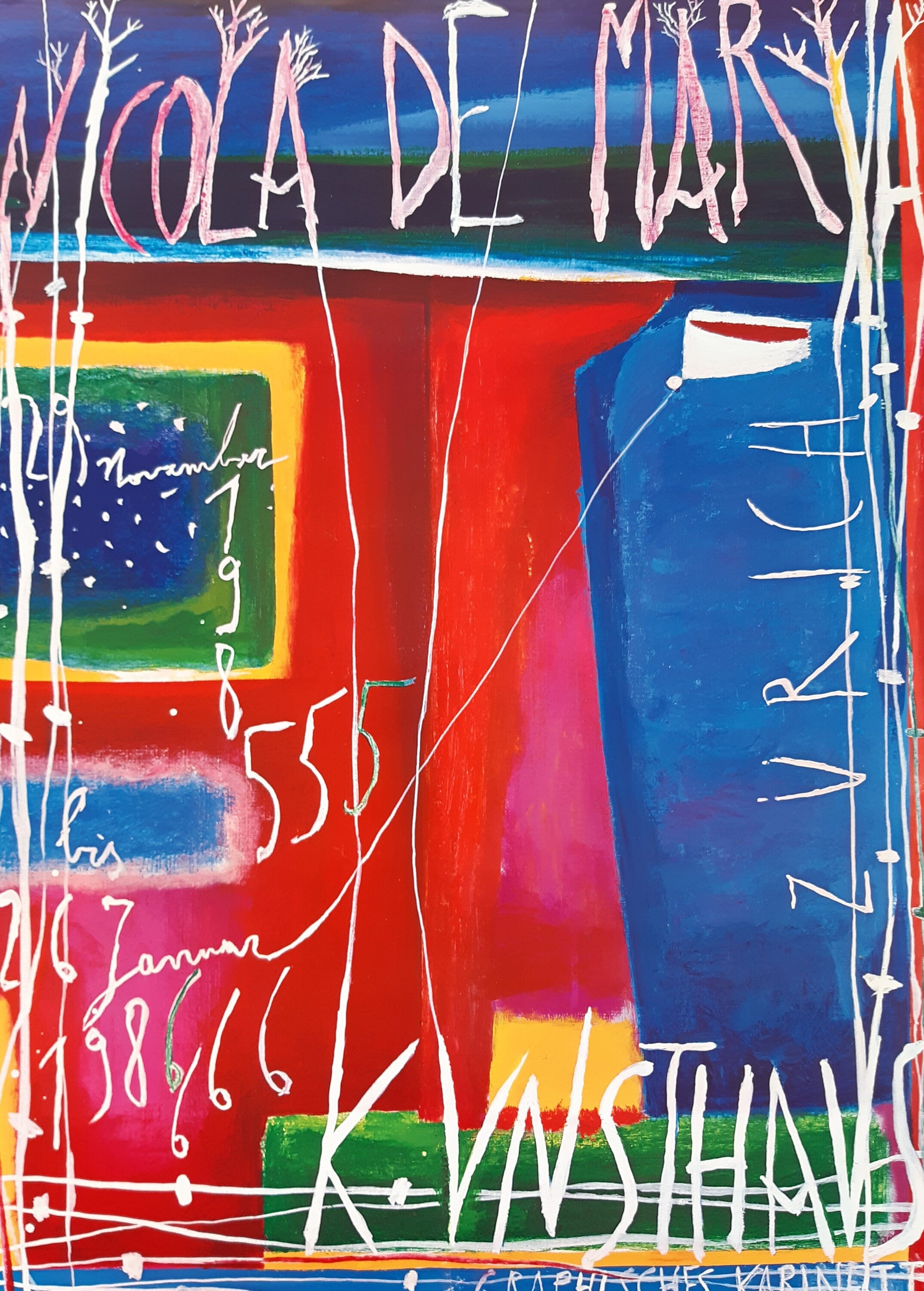 Nicola de Maria originales Kunstplakat - 50×70cm
