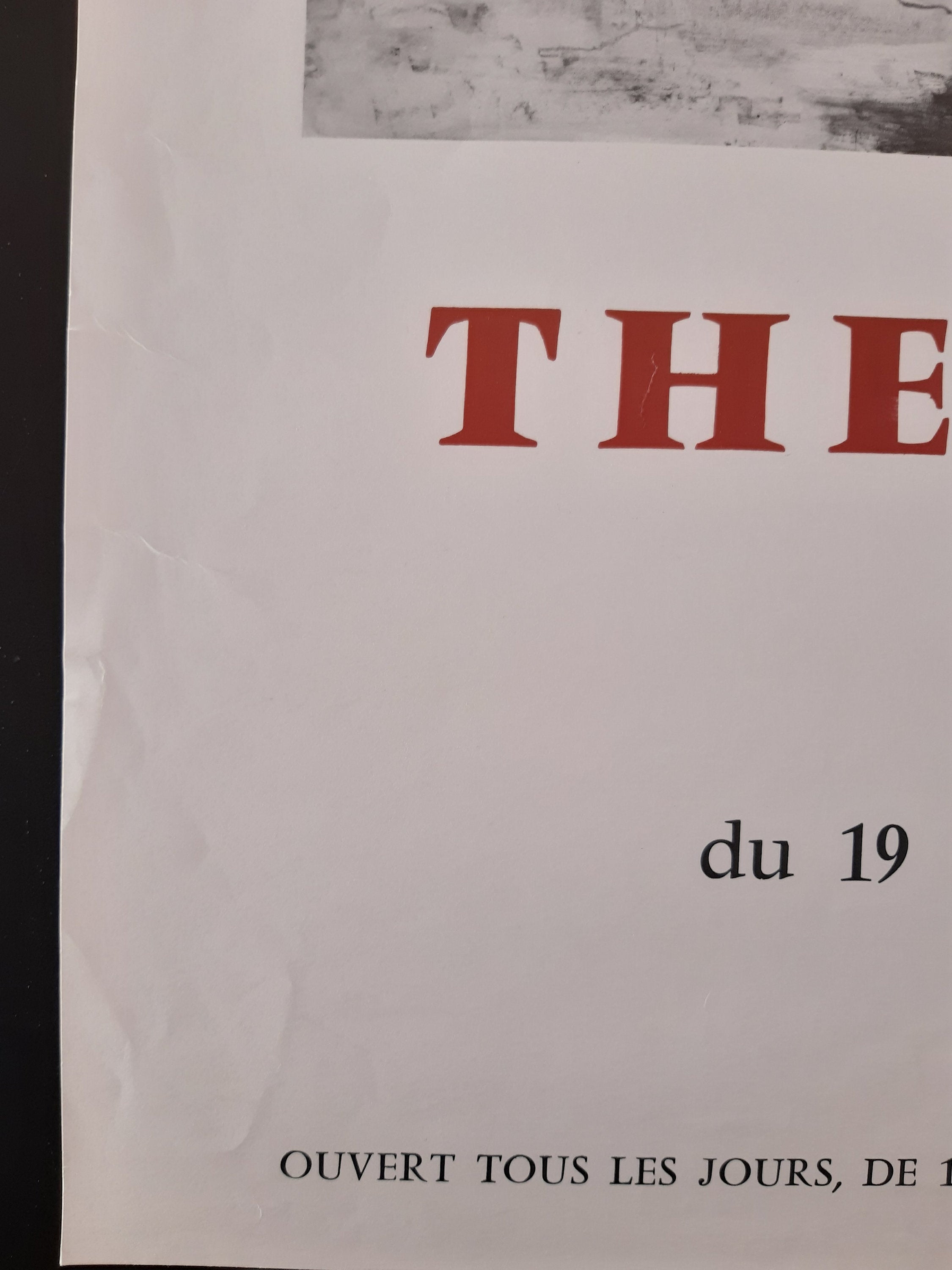 Jaques Thevenet original art exhibition poster - 18.1"×24.4" (46×62cm)