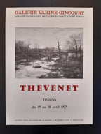 Jaques Thevenet original art exhibition poster - 18.1"×24.4" (46×62cm)