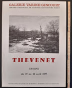 Jaques Thevenet original art exhibition poster - 18.1"×24.4" (46×62cm)