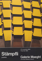 Peter Stämpfli Vintage-Originalkunst-Ausstellungsplakat 1980 – 56 × 80 cm (22,0″ × 31,5″)