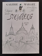 Saul Steinberg Original-Kunstdruckposter – 46,5 × 65 cm