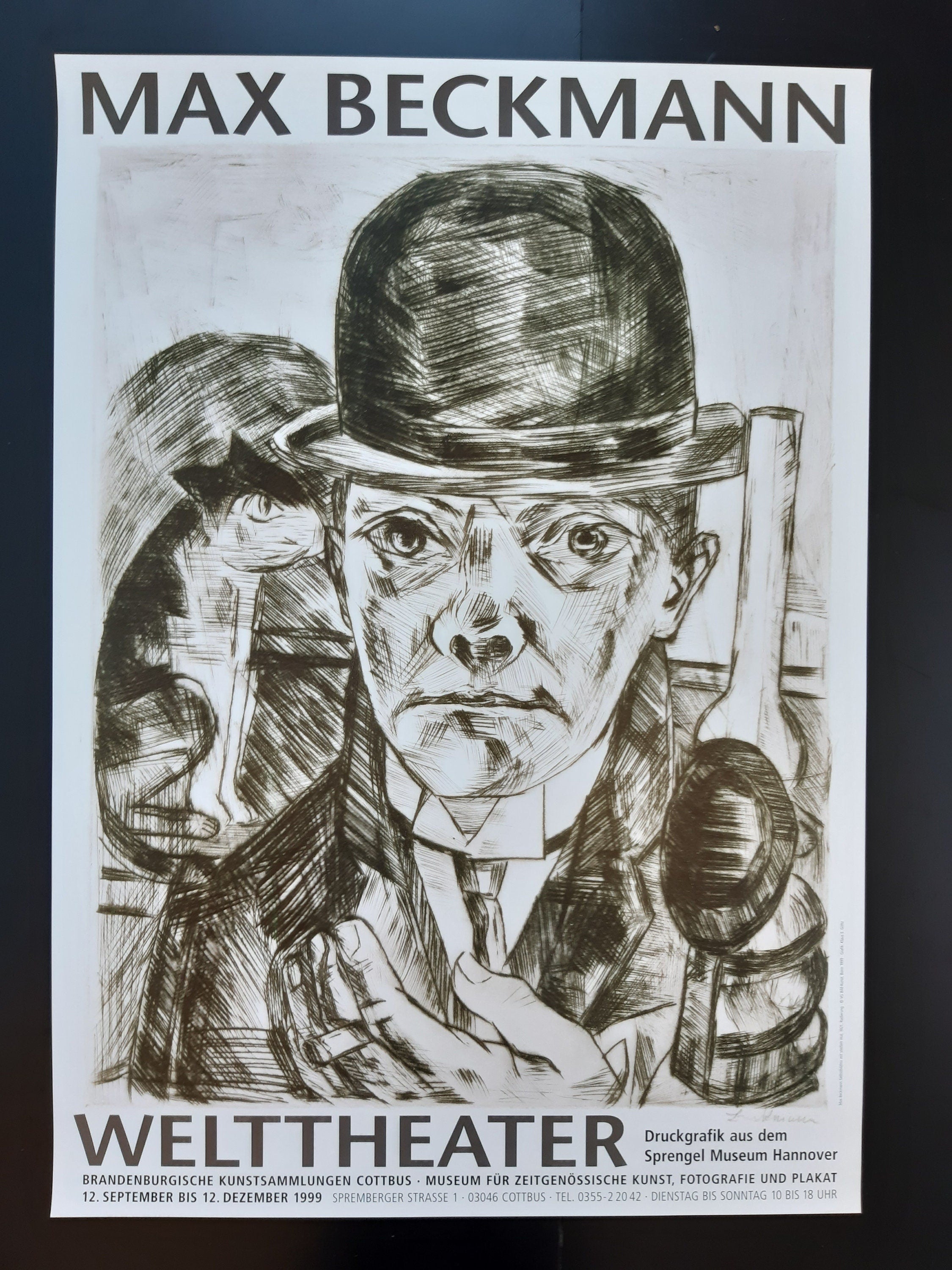 Max Beckmann art exhibition poster - 23.4"×33.1" (59.4×84cm)