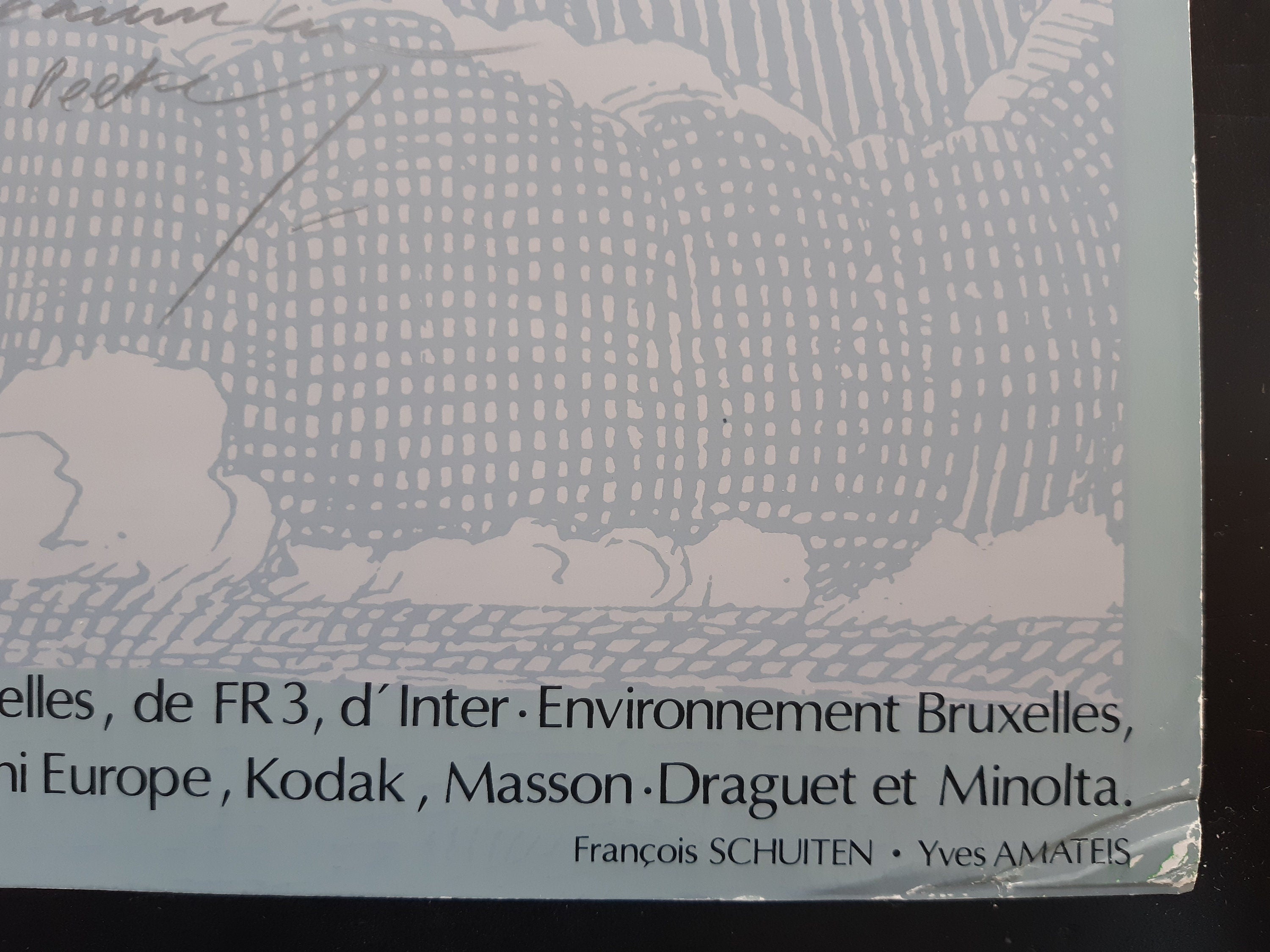 Original Plakatentwurf von Schuiten, handsigniert – 60×80 cm