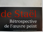 Nicolas de Staël art exhibition poster - 26.4"×24.0" (67×61cm)