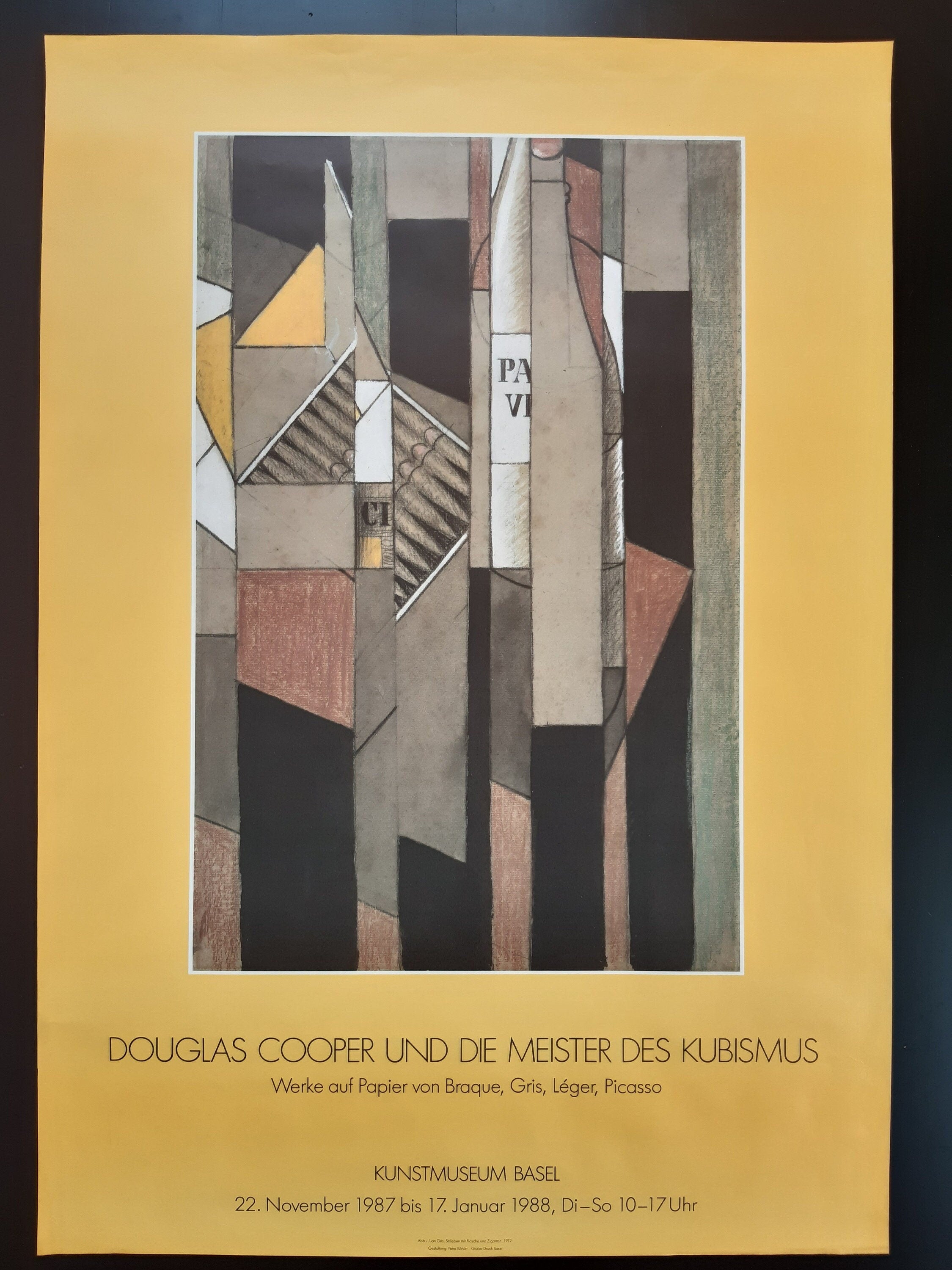 Juan Gris originales Kunstposter Kubismus – 70×100 cm