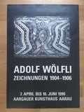 Adolf Wölfli original art exhibition poster - 35.2"×50.4" (89.5×128cm)