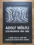 Adolf Wölfli original art exhibition poster - 35.2"×50.4" (89.5×128cm)