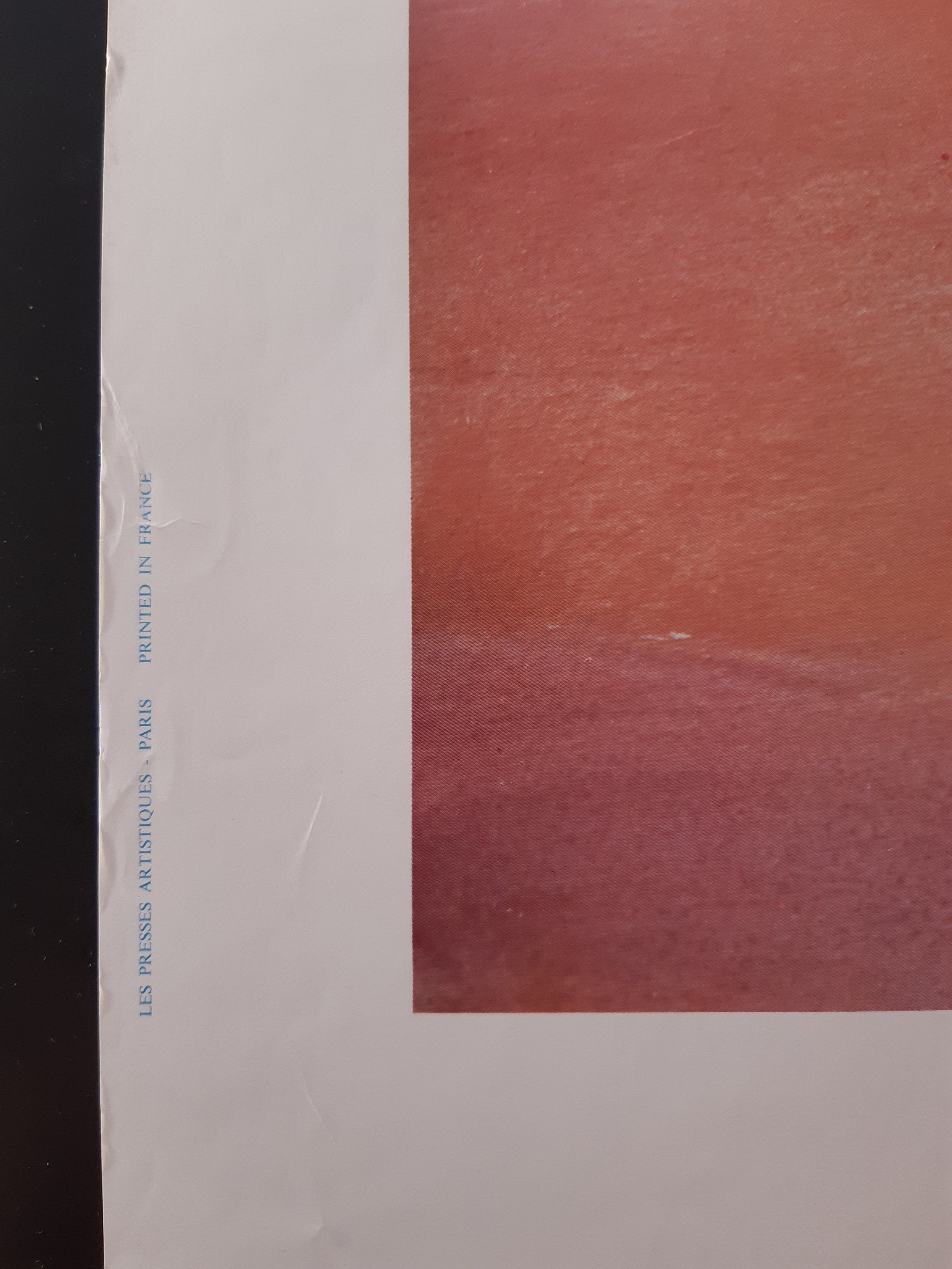 Pierre Graziani original art poster used condition - 24.7"×38.6" (62.7×98cm)