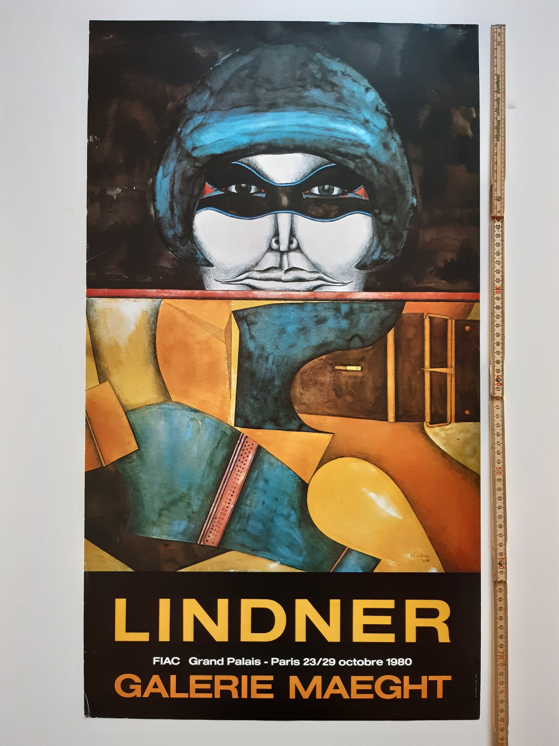 Richard Lindner Original-Plakat zur Kunstausstellung Pop Art – 45,7×77,5 cm (18,0″×30,5″)