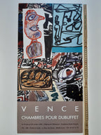 Jean Dubuffet original art poster - 12.8"×25.6" (32.5×65cm)