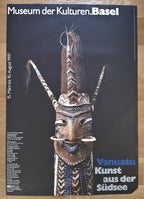 Plakat zur Ausstellung von Stammeskunst aus Vanuatu - 35.4"×50.4" (90×128cm)