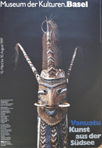 Plakat zur Ausstellung von Stammeskunst aus Vanuatu - 35.4"×50.4" (90×128cm)
