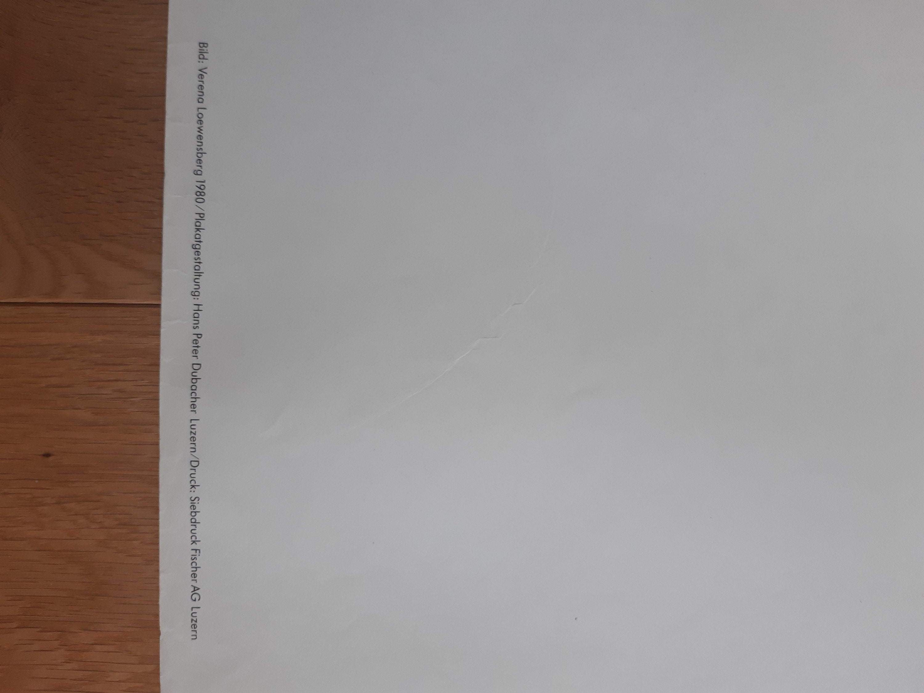 Verena Loewensberg original art exhibition poster - 35.8"×50.4" (91×128cm)