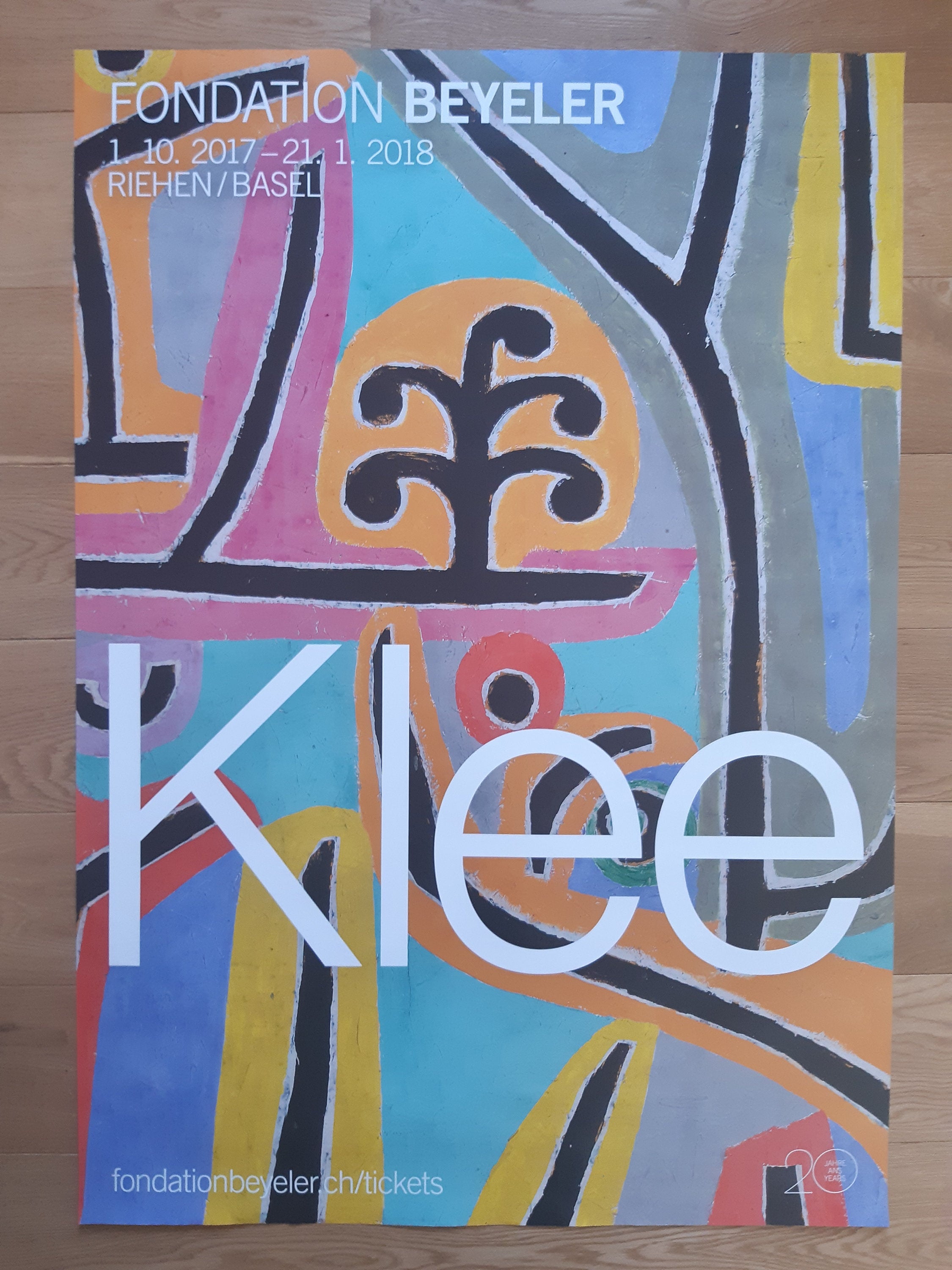 Paul Klee large exhibition poster - 35.4"×50.4" (90×128cm)