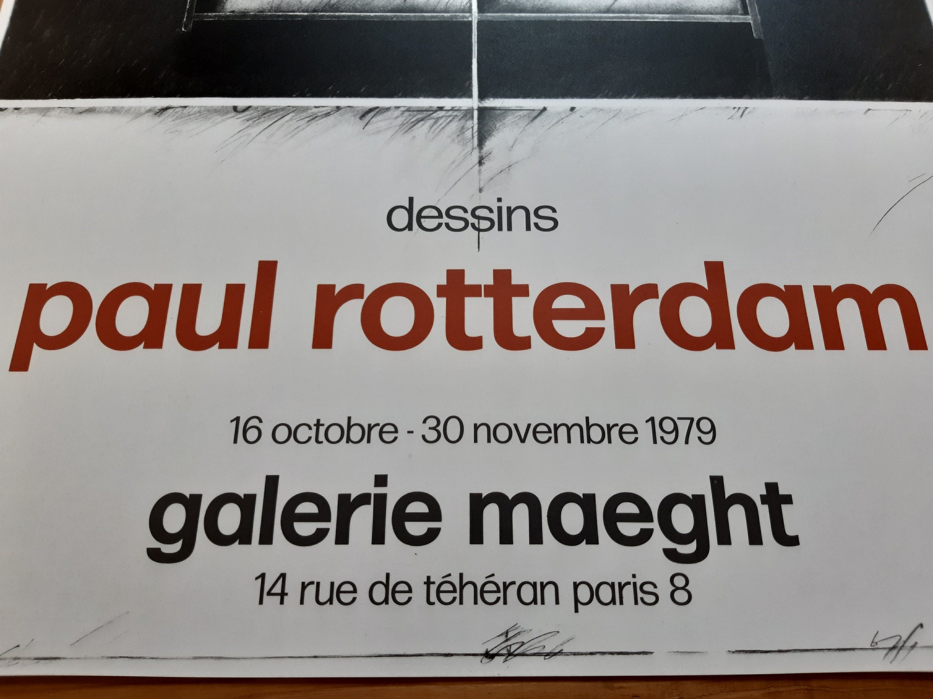 Paul Rotterdam originales Kunstausstellungsplakat - 19.7"×29.7" (50×75.5cm)