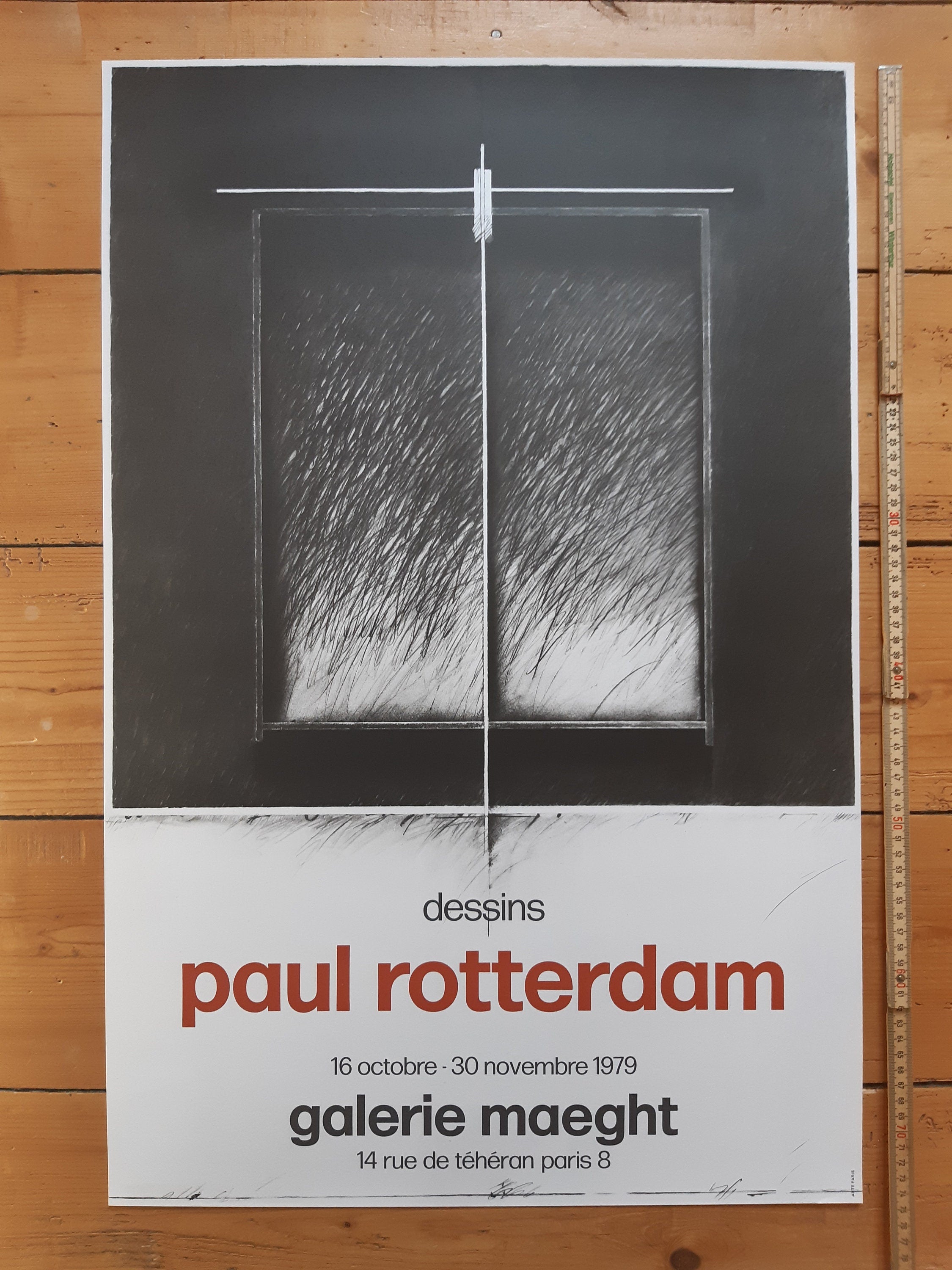 Paul Rotterdam originales Kunstausstellungsplakat - 19.7"×29.7" (50×75.5cm)