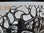 Barbara Alvaredo original wood print - 17.3"×21.7" (44×55cm)