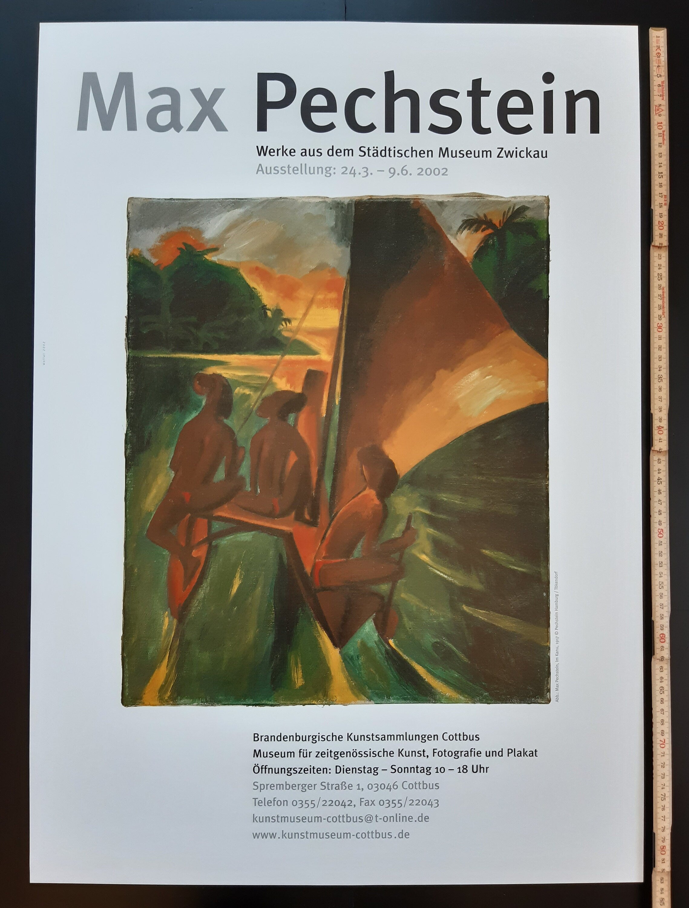 Max Pechstein original art poster - 23.4"×33.1" (59.4×84cm)