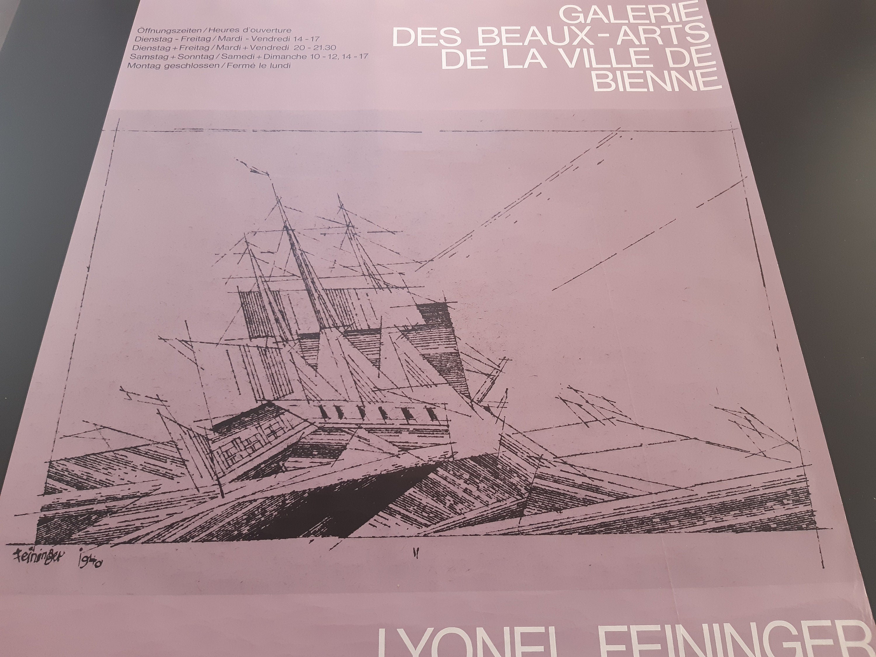 Lyonel Feininger original art poster - 27.6"×39.4" (70×100cm)