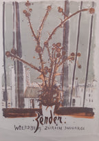 Rudolf Zender art exhibition poster - 27.6"×39.2" (70×99.5cm)