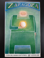 España 1982 Zaragoza original art poster Folon - 23.6"×37.2" (60×94.5cm)