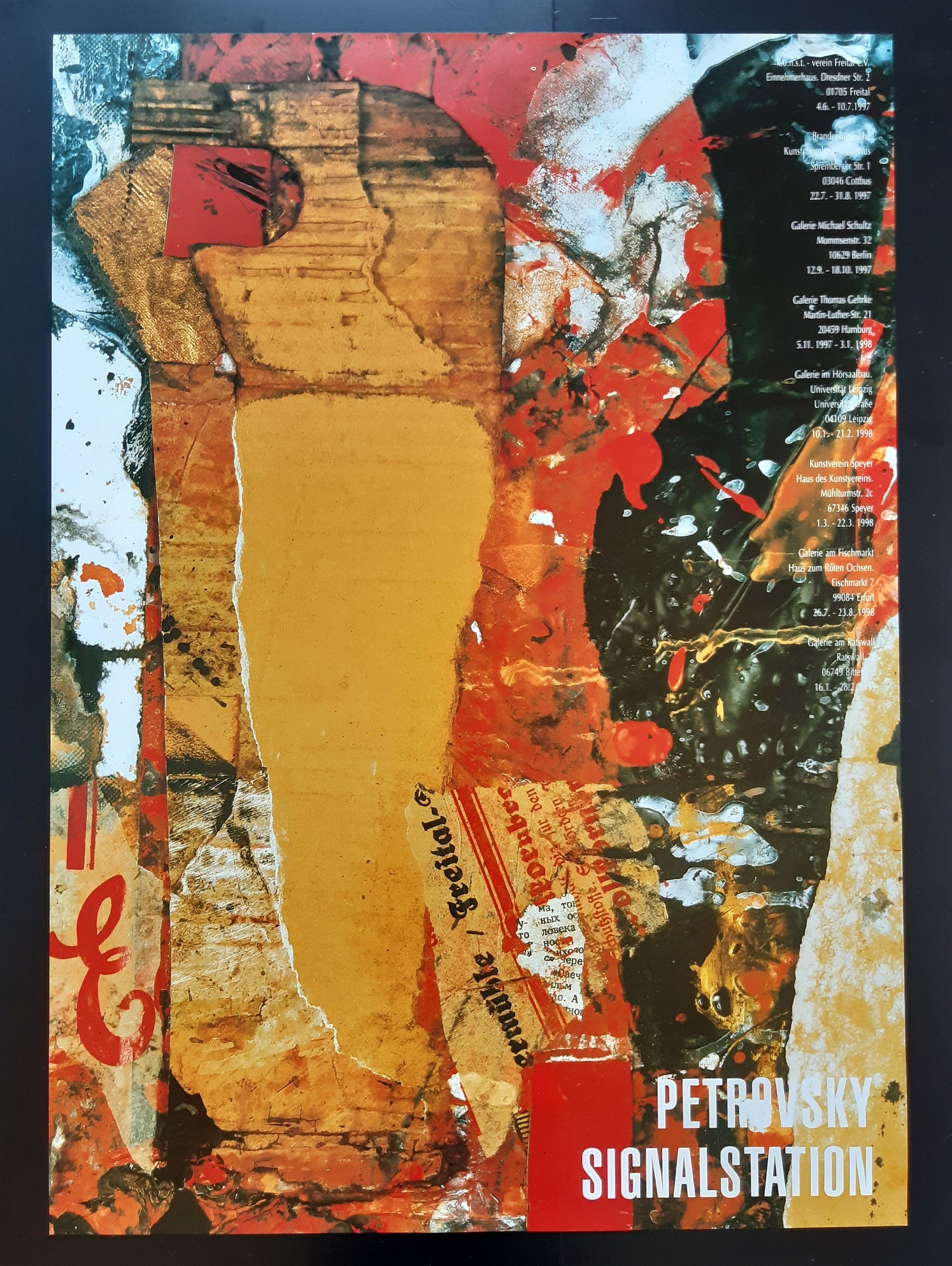 Affiche d'art originale de Wolfgang Petrowsky - 59×84cm (23,2"×33,1")