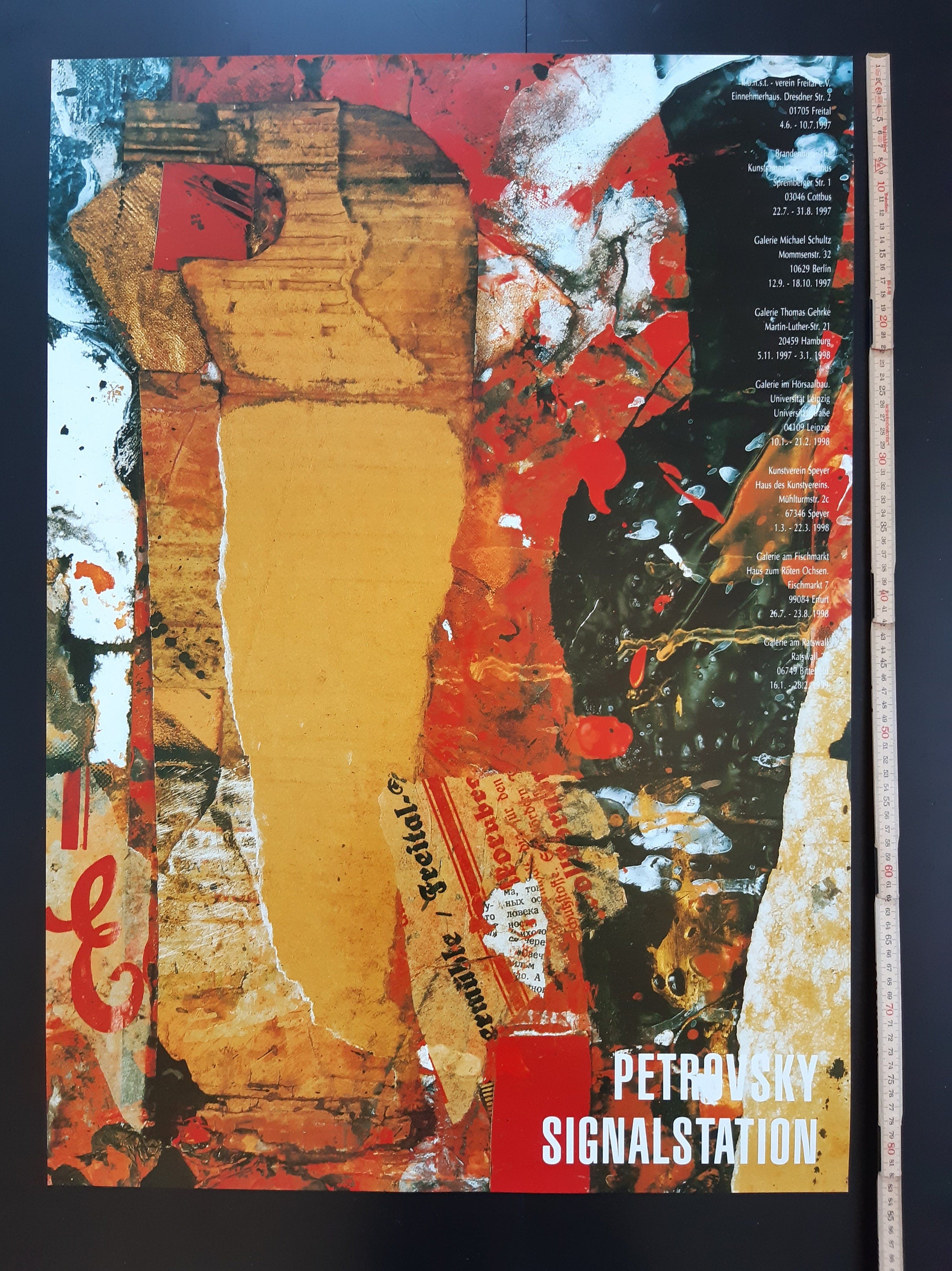 Affiche d'art originale de Wolfgang Petrowsky - 59×84cm (23,2"×33,1")