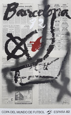 España 1982 Barcelona original art poster Tapies - 23.6"×37.2" (60×94.5cm)