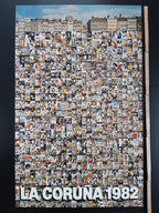 España 1982 La Coruña original art poster Erro - 23.6"×37.2" (60×94.5cm)