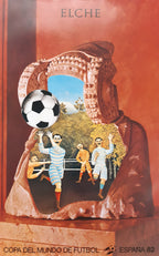 España 1982 Elche original art poster Juri Kolar - 23.6"×37.2" (60×94.5cm)