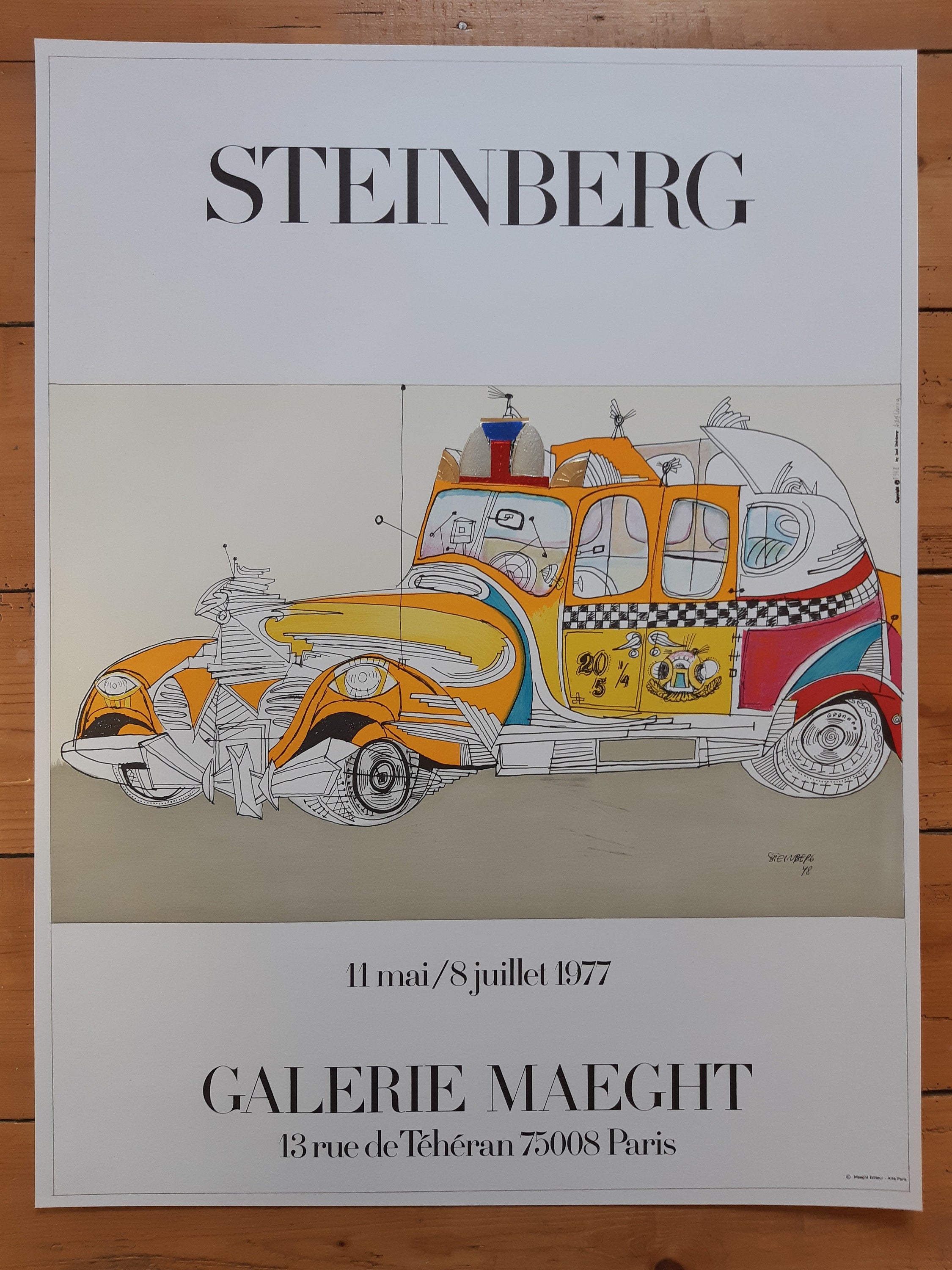 Saul Steinberg Original-Kunstposter - 60×79cm