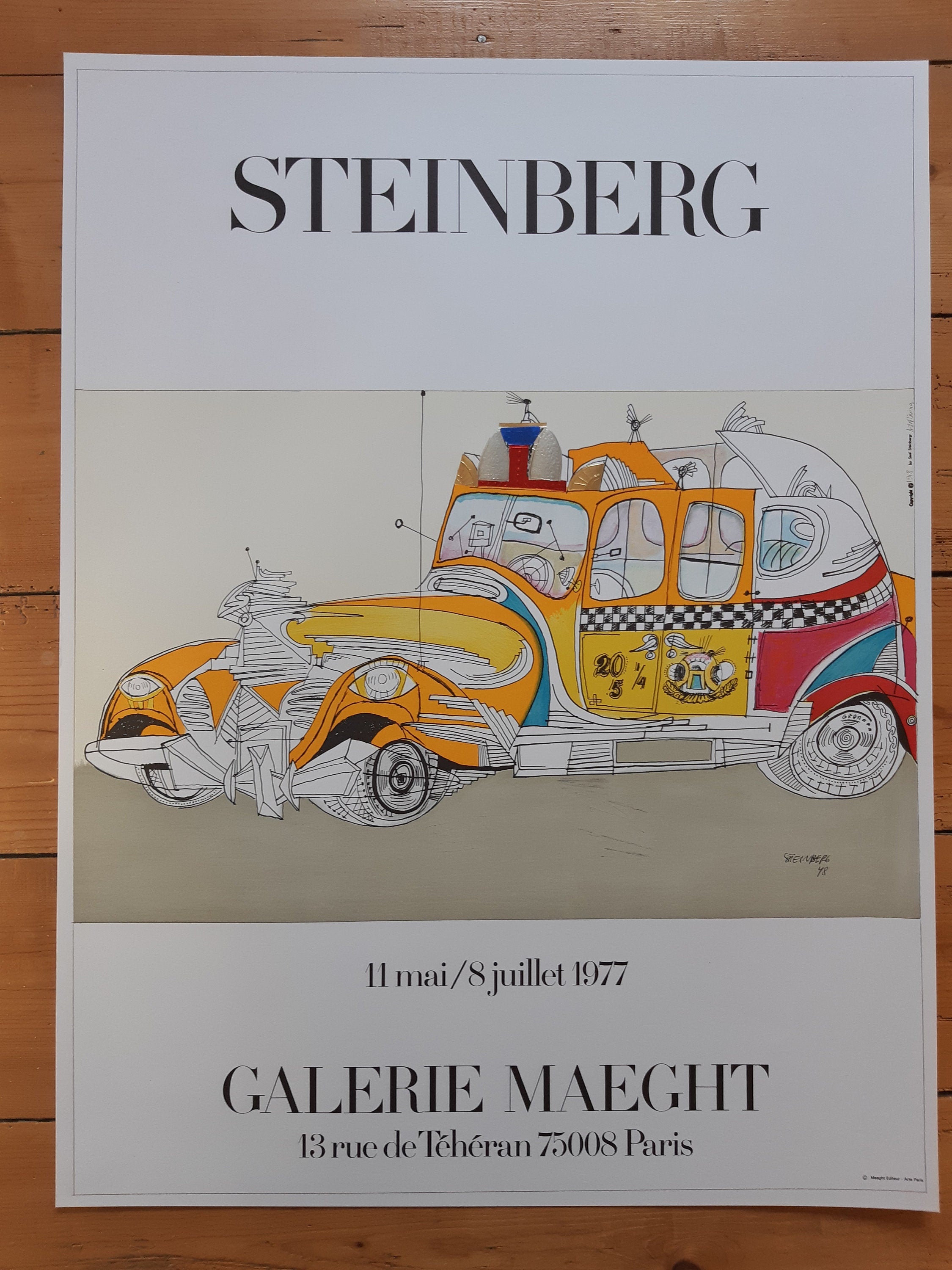 Saul Steinberg Original-Kunstposter - 60×79cm