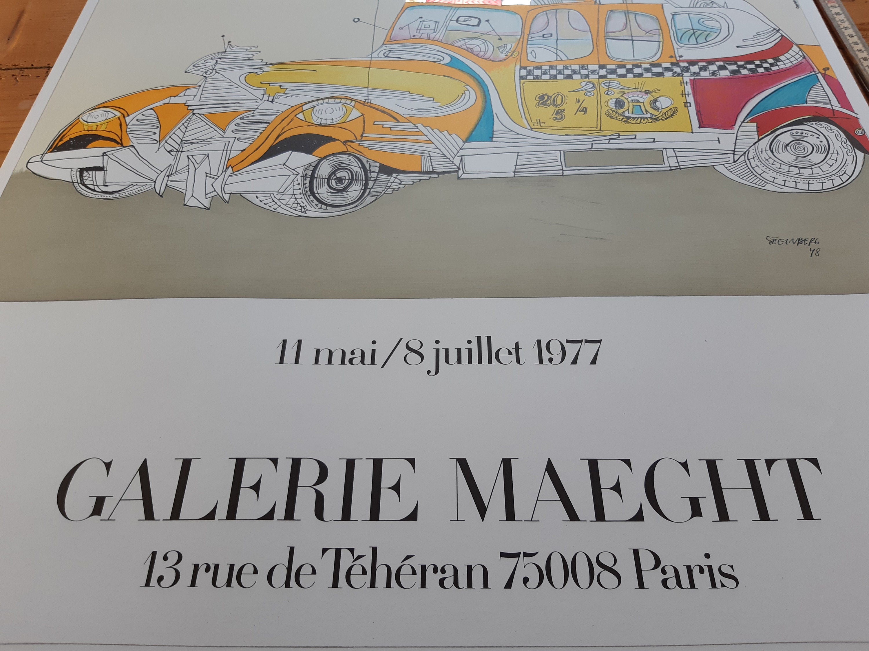 Saul Steinberg Original-Kunstposter - 60×79cm