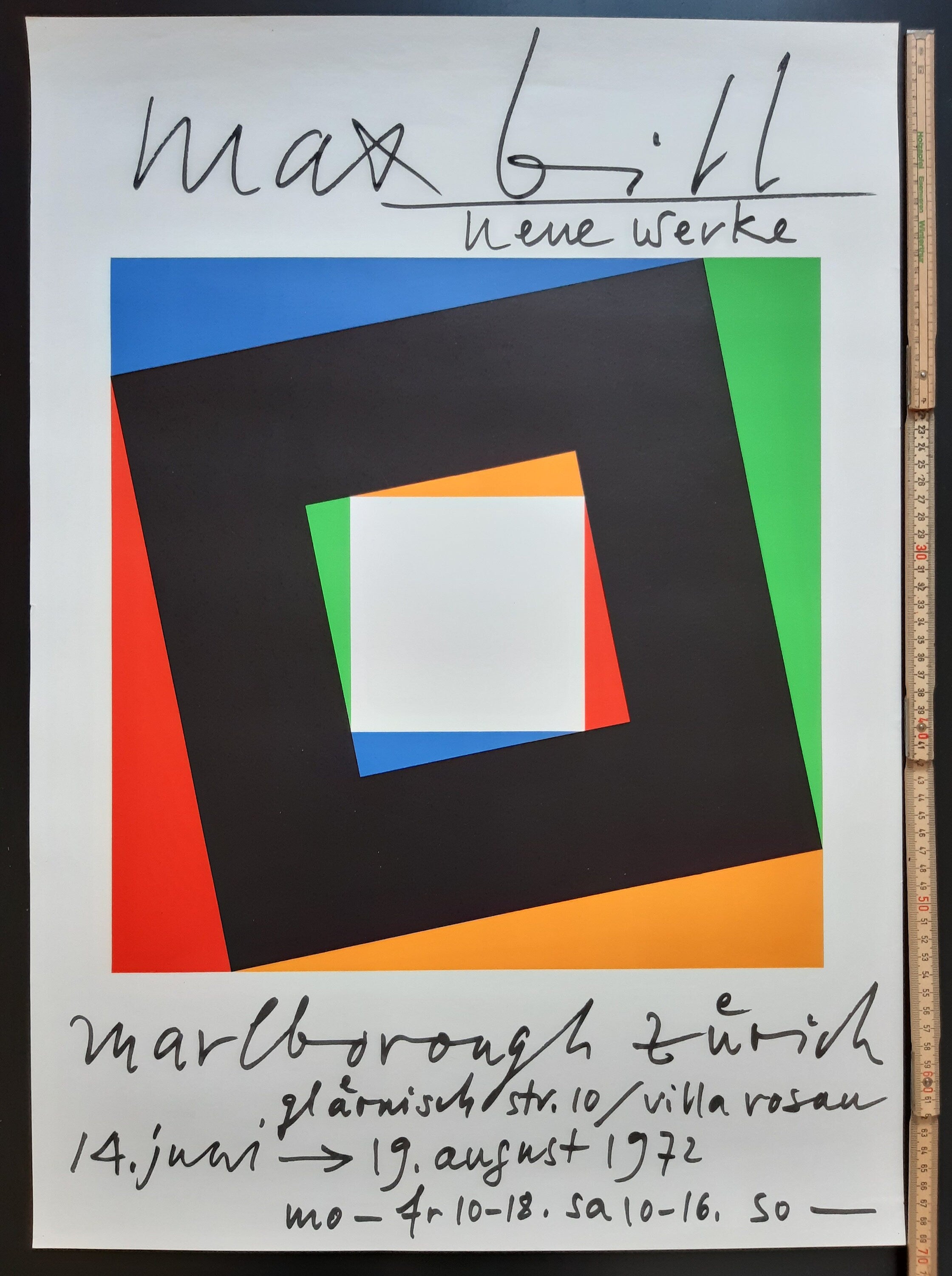 Max Bill Originalplakat – 50×70 cm