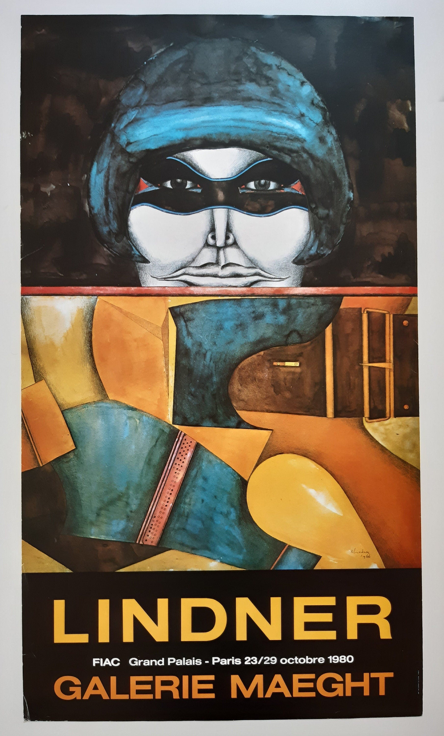 Richard Lindner Original-Plakat zur Kunstausstellung Pop Art – 45,7×77,5 cm (18,0″×30,5″)